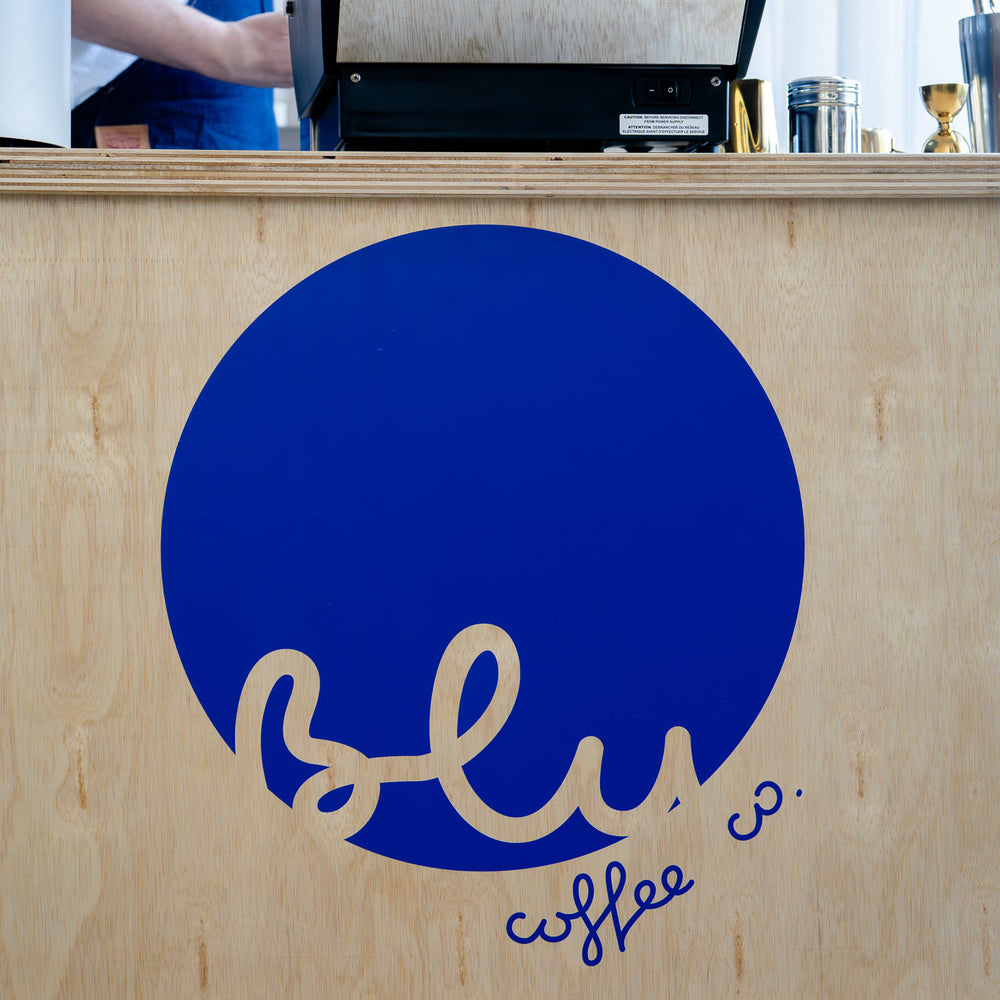 image of blu coffee co. coffee cart