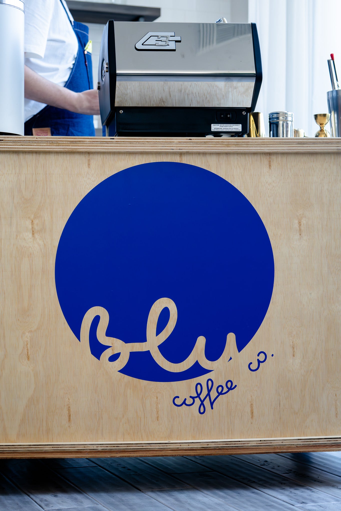 image of blu coffee co. coffee cart