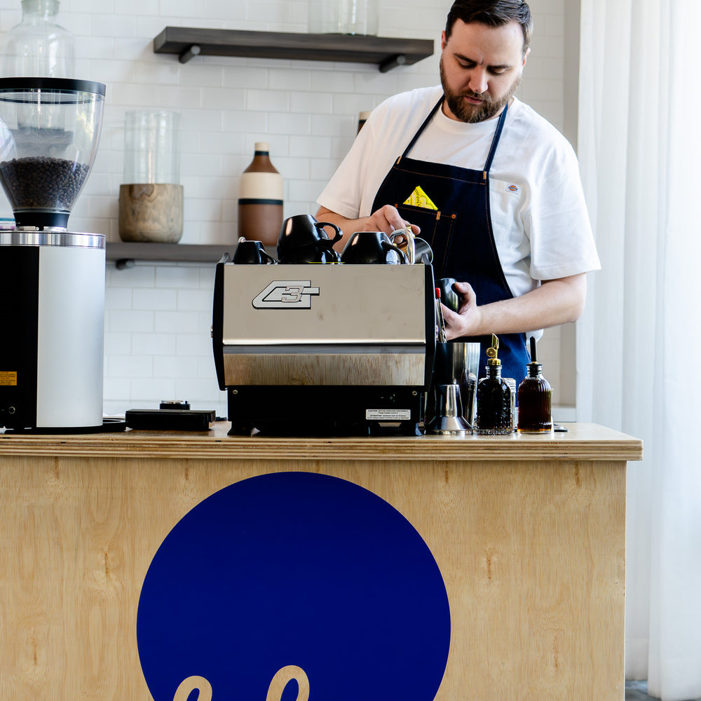 image of blu coffee co. coffee cart 