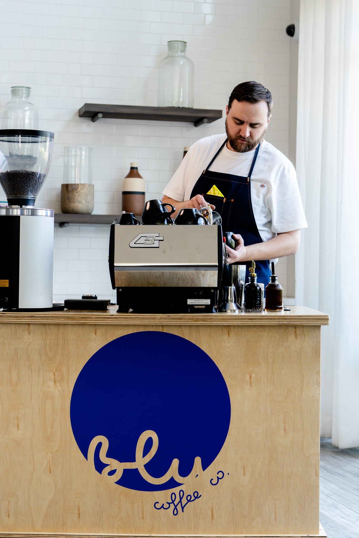 image of blu coffee co. coffee cart 