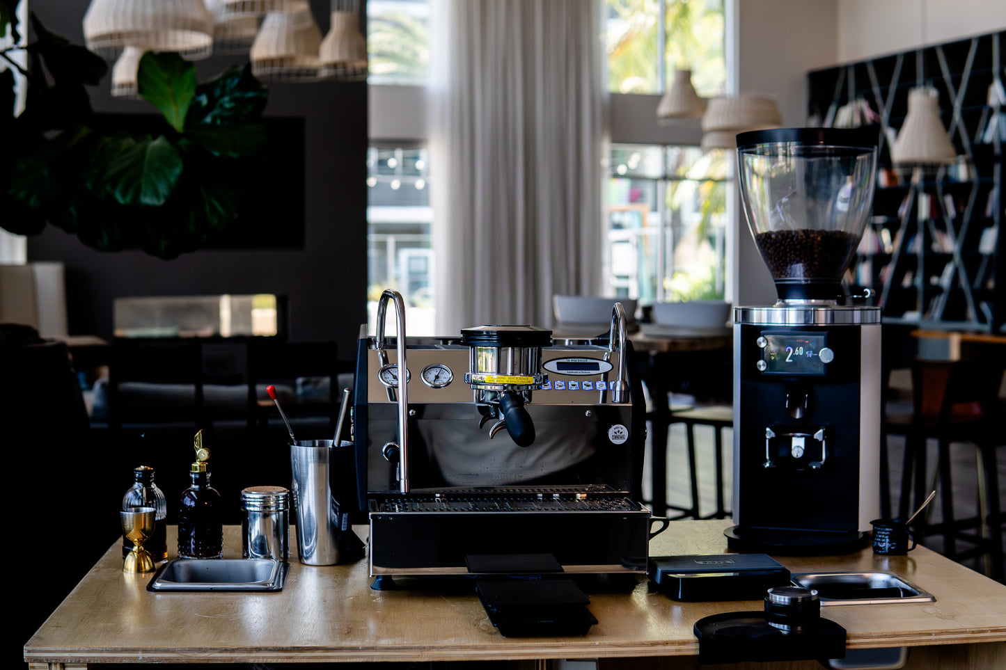 image of coffee cart set up